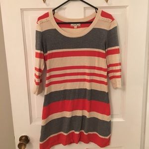 Size small pink rose sweater dress